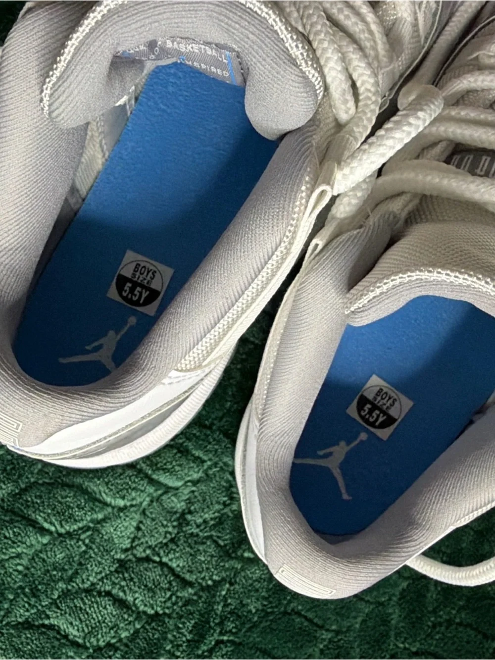 Jordan Low-Top Sneakers in White and Light Gray